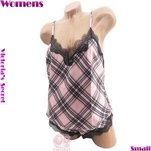 Victoria’s Secret Pink Plaid Lingerie Set Small .. NWT